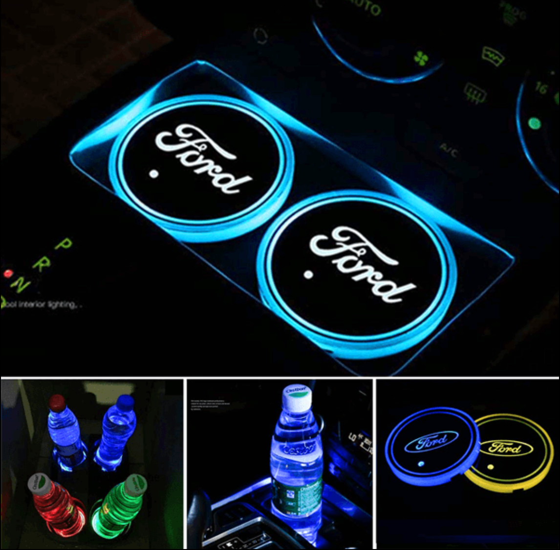 2PCS Personalized car interior atmosphere discs