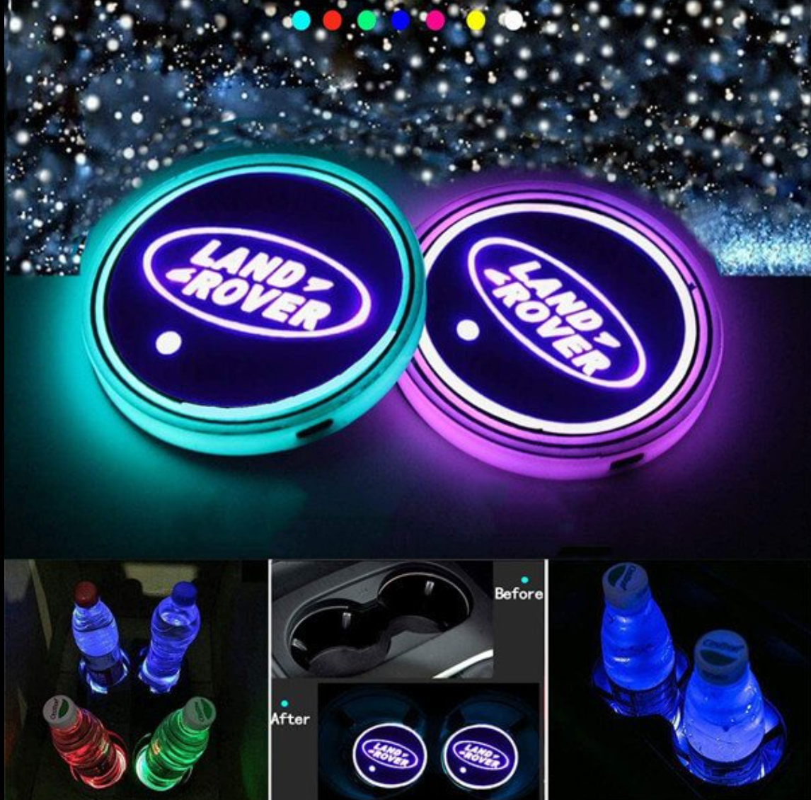 2PCS Personalized car interior atmosphere discs